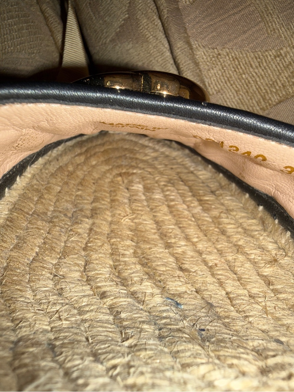 Gucci Pilar GG Ankle Tie Espadrille Platform Wedges preowned with COA size 39 - Picture 10 of 16
